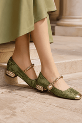 Marcella-Embellished Mary Jane Heels