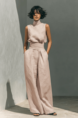 Aria - High-Neck Wide-Leg Set