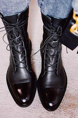 Signature Lace Up – Leather Boots