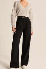 High Waist Wide Leg Casual Pants
