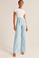 High Waist Wide Leg Casual Pants