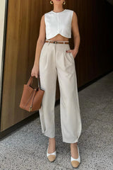 Old Money Style Cropped Pants