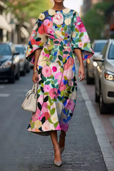 Florienne – Vibrant Bloom Midi Dress