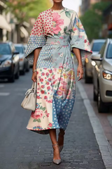 Florienne – Vibrant Bloom Midi Dress