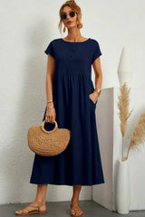 Serenna - Relaxed Pocket Maxi Dress