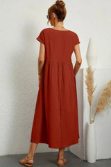 Serenna - Relaxed Pocket Maxi Dress