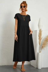 Serenna - Relaxed Pocket Maxi Dress