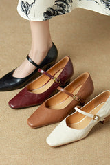 Seralyn - Classic Leather Pumps