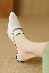 Cavelle - Leather Mule Pumps