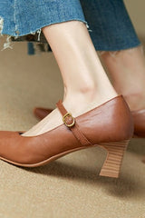 Seralyn - Classic Leather Pumps