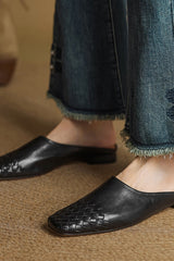 Brunelle - Woven Leather Flats