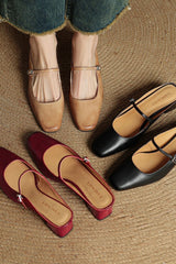 Roselisse - Leather Mule Pumps