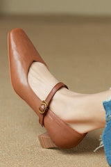 Seralyn - Classic Leather Pumps