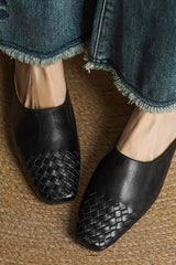 Brunelle - Woven Leather Flats