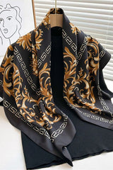 Galina Black Foulard (88cm - 100% Silk)