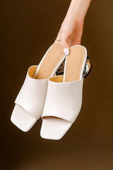 Elarisse - Sculpted Heel Mules