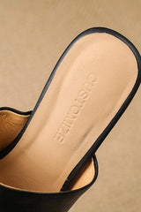 Elarisse - Sculpted Heel Mules