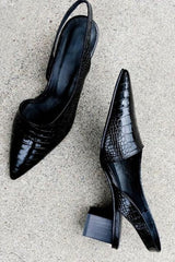 Noiréva - Leather Slingback Pumps