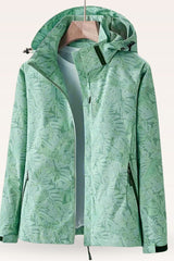 Petalyn - Lightweight Floral Hooded Jacket