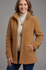 Alessia – Cosy Elegance Teddy Jacket
