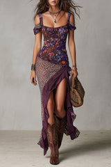 Virella - Boho Wildflower Maxi Dress