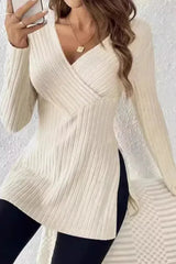 The Maren - Wrap Knit Longsleeve