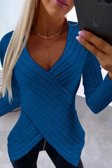 The Alina – Asymmetrical Wrap Longsleeve