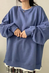 Lesley - Oversized round neck jumper for women