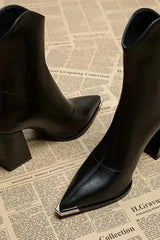 Classy Heel - Leather Boots