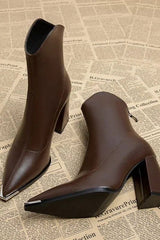 Classy Heel - Leather Boots