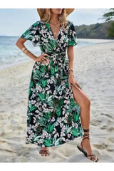 Tropelle – Tropical Wrap Maxi Dress