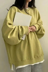 Lesley - Oversized round neck jumper for women