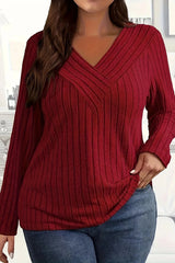 Elegant Casual - Plus Size Longsleeve