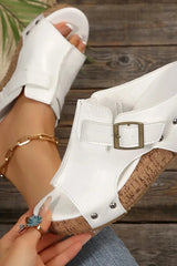 Elara - Cork Platform Comfort Sandals