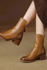 Streamlined Ankle - Leather Boots