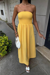 The Summer Ease – Strapless Flowy Jumpsuit