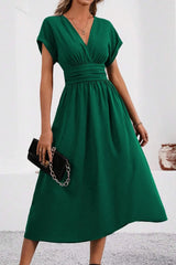 Elowen – Timeless Waist-Tie Midi Dress
