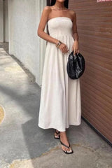 The Summer Ease – Strapless Flowy Jumpsuit