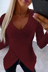 The Alina – Asymmetrical Wrap Longsleeve