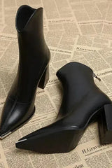 Classy Heel - Leather Boots