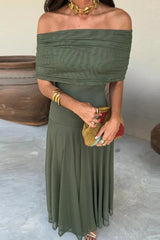 Elena - Flowing Off-Shoulder Maxi Dress