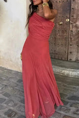 Elena - Flowing Off-Shoulder Maxi Dress