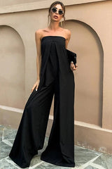 The Sunset Soirée – Strapless Flow Jumpsuit