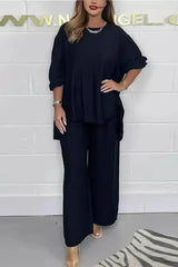 The Solaya – Relaxed Wide-Leg Set