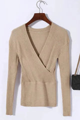 The Celina – Deep V Wrap Longsleeve