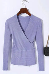 The Celina – Deep V Wrap Longsleeve