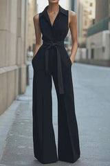The Street Smart – Collared Belted Jumpsuit