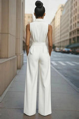 The Street Smart – Collared Belted Jumpsuit