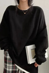 Lesley - Oversized round neck jumper for women