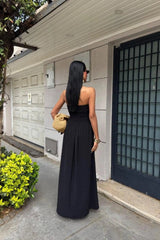 The Summer Ease – Strapless Flowy Jumpsuit